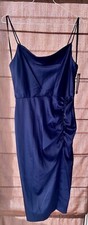 Betsy And Adam Navy Blue Dress Size 4 NWT