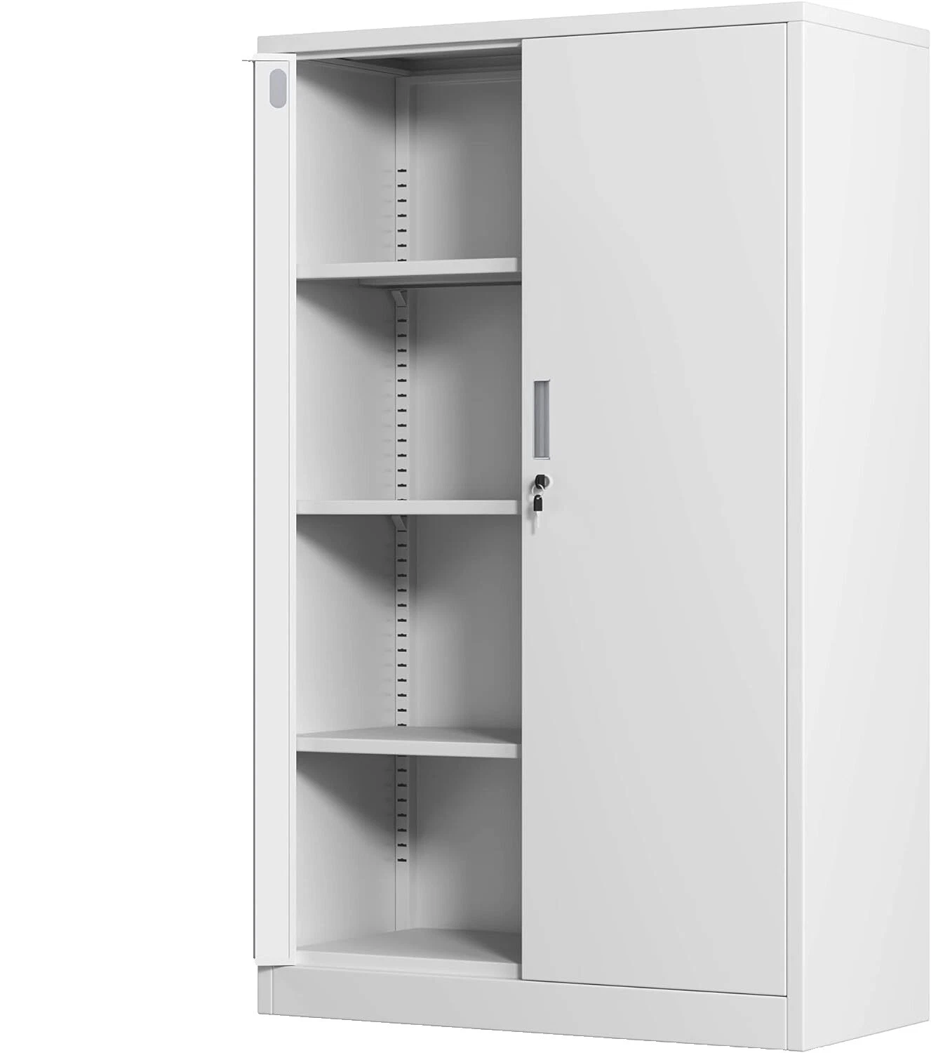 Gabinetes y alacenas acero blanco