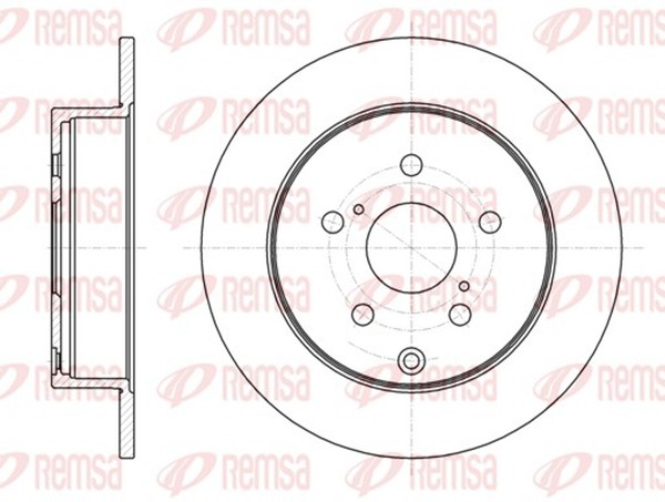 2X Remsa Bremsscheibe 61088.00 FüR Klasse W164 GL X164 Toyota Mercedes 290Mm 320-image