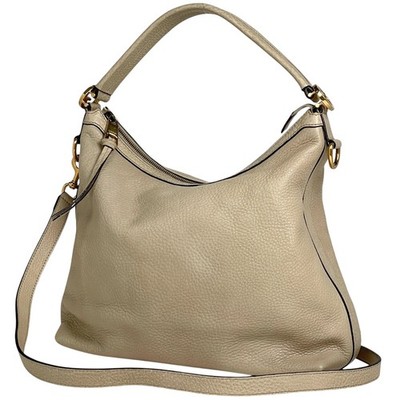 GUCCI Interlocking G Hand Bag 2WAY Hand Bag leather Beige 326514 Women