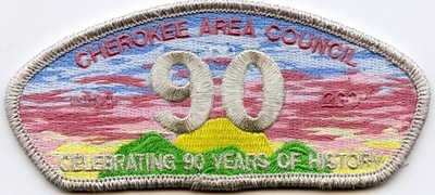 Cherokee Area Council TN - 90th Anniversary CSP - 1914-2004 - SMY border