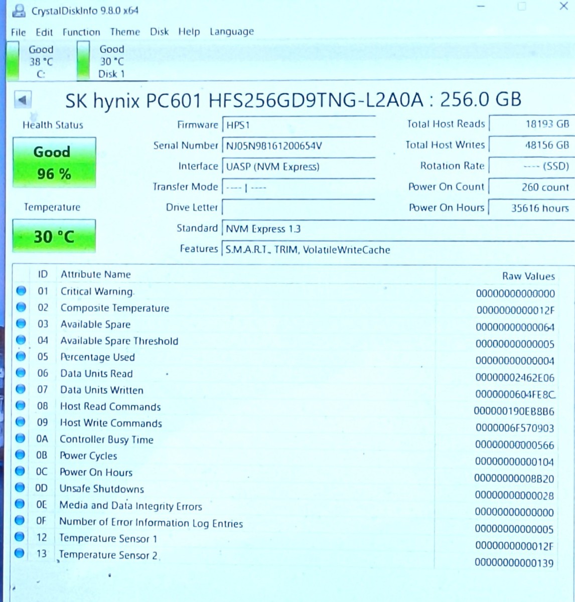 SK Hynix 256GB M.2 NVMe Internal SSD (HFS256GD9TNG-L2A0A) for sale