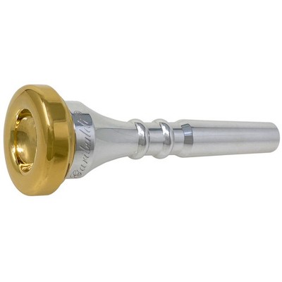 Garibaldi KF7W Silver Plated Single Cup Gold-Plated Rim Trumpet Moutpiece KF7W