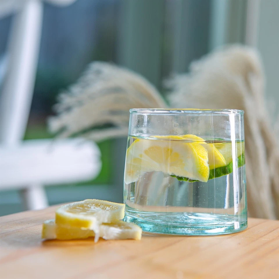 6 Stück Merzouga Recycled Tumbler Gläser Set Trinkglas 200ml Klar - Bild 4 von 4