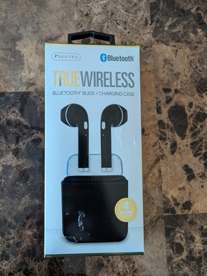 Sentry True Wireless Bluetooth Earbuds With Charging Case BLACK