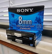 Sony 8mm 120 Minute Standard Blank Video 8 Cassette Tape P6-120MP -3 New- Sealed
