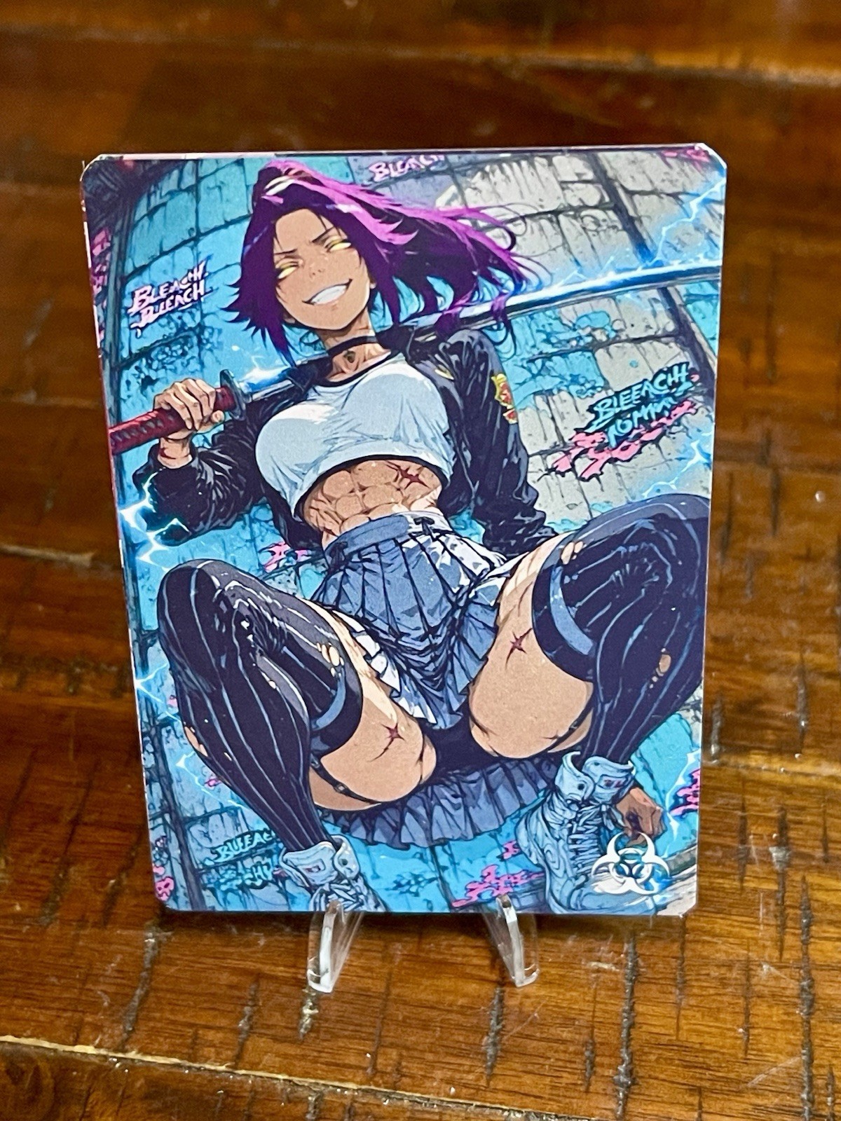 🌶️ Yoruichi (Bleach) Toxic Waifu Custom Trading Card Spicy/NSFW/18+ READ PICS!