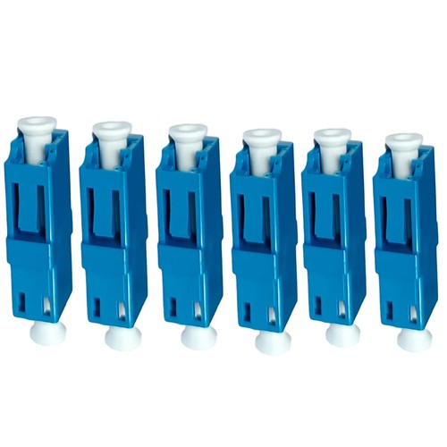 6 Pcs LC to LC Simplex Single Mode Fiber Optic Optical Adapter Coupler Connector - Picture 2 of 5