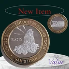 Vintage .999 Fine Silver $10 Gaming Casino Token Craps Sams Town! Slots