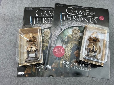 ZWEI Game of Thrones Dornish Guard Figuren Eaglemoss Sammlung #50 NEU +HBO Mags