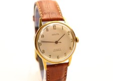 Vintage Herren Armbanduhr Provita vergoldetes Gehäuse Handaufzug mechanisch 33mm