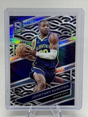 2023-24 Spectra Jonathan Kuminga #52 International Black & White Warriors NM+
