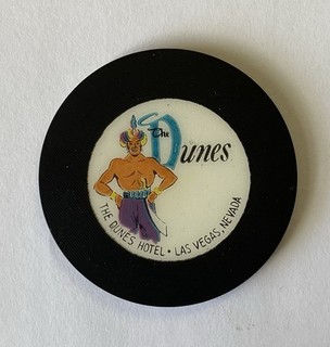 Dunes Hotel & Casino Las Vegas Black Roulette Sultan Chip