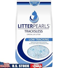 Tracksless Cat Litter Low Dust Odor Control Silica Gel Unscented Soft 30 Day New