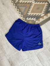 Vintage 90s Adidas Equipment Mens Nylon Blue Casual Shorts Size M