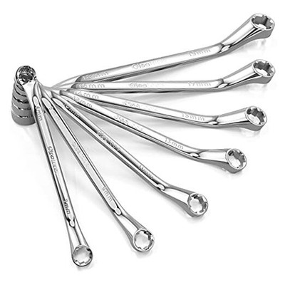  Bolt Extractor Offset Wrench Set - Rounded Fastener Remover Kit - 6 Metric 7pc