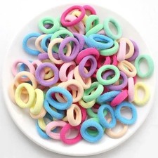 200 PCS Elastic Hair Ties Band Rope Ponytail Scrunchies Hair Holder for Girls