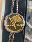 1994 35th Anniversary Alaska Mint 1 Oz. .999 Silver Coin  Bolo Tie.