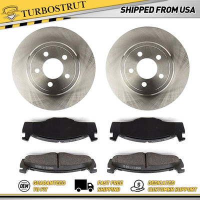 Front OE Brake Rotors Brake Pads For 1984 Volkswagen Rabbit Convertible