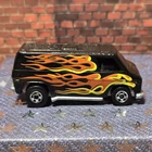 VINTAGE 1974 HOT WHEELS BLACKWALL SUPER VAN BLACK WITH FLAMES MINT CONDITION