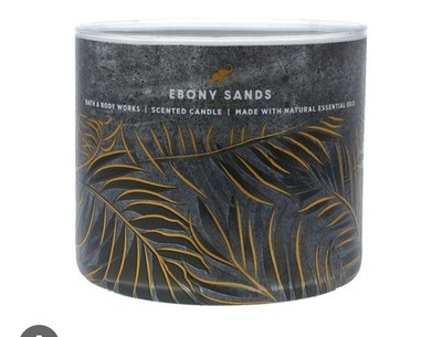 Bath And Body Works Ebony Sands 3-Wick Candle