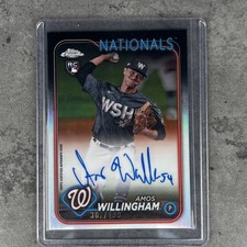 2024 Topps Chrome - Rookie Autographs Amos Willingham #RA-AMW Refractor /499 NM+