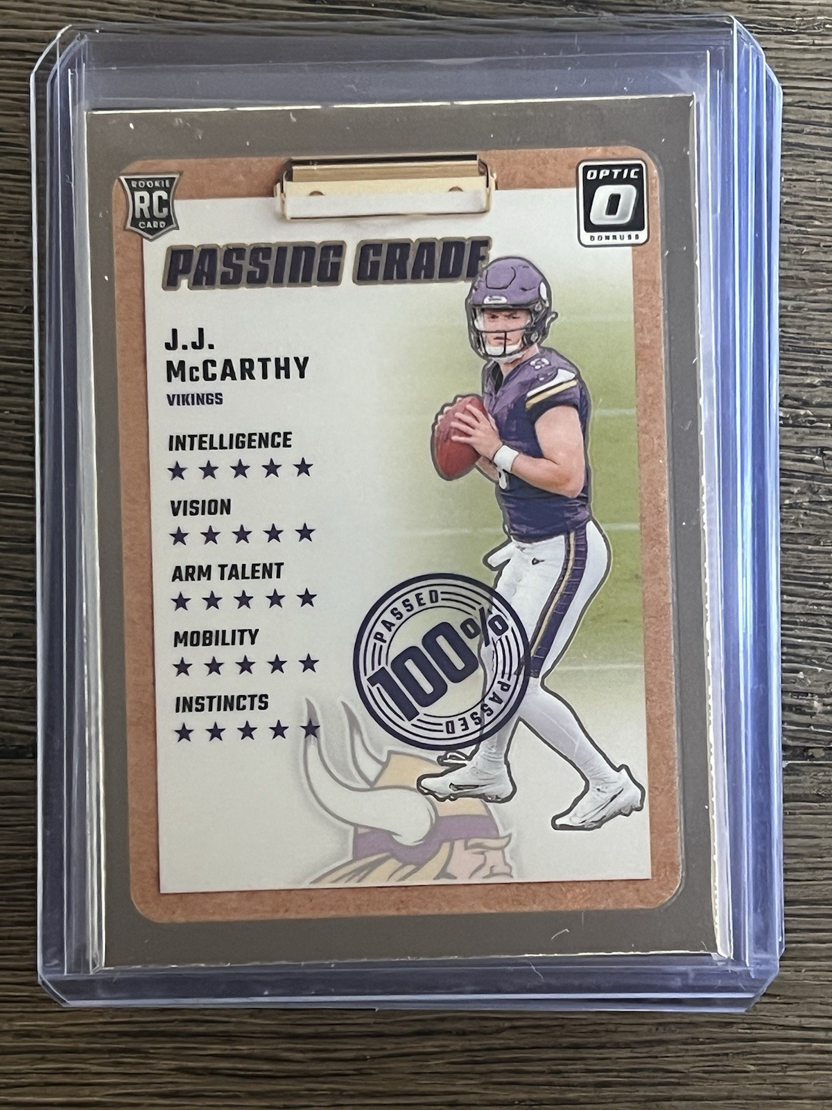 2024 Panini Donruss Optic - J.J. McCarthy #6 Passing Grade (RC)