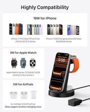 3 in 1 Charging Station for Iphone, Wireless Charger for Iphone 17 16E 16 15 ...