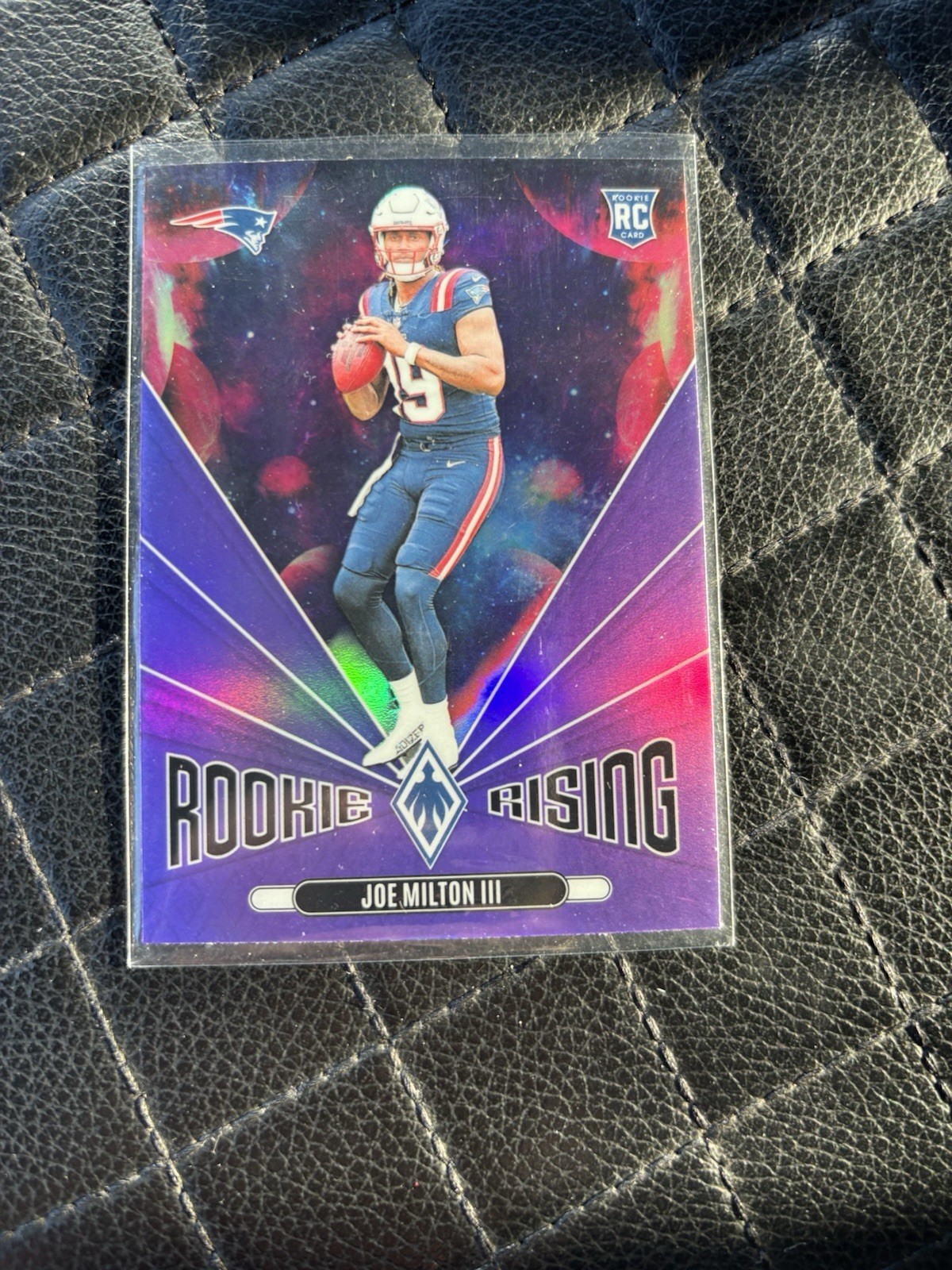 2024 Panini Phoenix Rookie Rising Joe Milton III #RR-JMN Purple (RC)