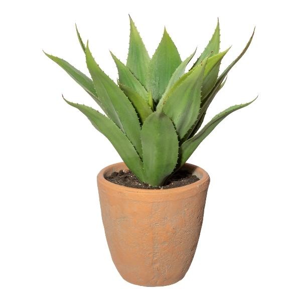 artplants KüNstliche Sukkulente Agave Fromsa, Terracottatopf, GrüN, 40Cm-image
