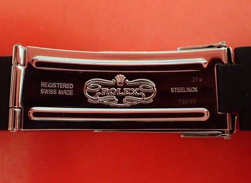 ROLEX 78690 Clasp 20mm Rubber Strap Spring Bar 14270 16570 16700 16710 - Picture 5 of 10