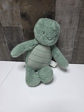 Cloud Island Green Plush Turtle Textured Lovey Sensory Stuffed Animal 12" 2025