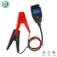 OBD2 II Memory Saver Connector w/2 Alligator Clips Emergency Power Supply Cable