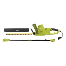 Sun Joe 19” Electric Pole Hedge Trimmer, Portable Dual Blade Tool SJH904E, Green