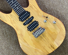 Wood color electric guitar HSH pickups Chrome hardware 24frets US hot sale