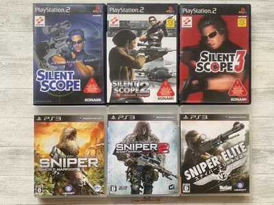 SONY PS 2 3 Silent Scope 1 2 3 & Sniper 1 2 Ghost Warrior & Elite V2 from Japan