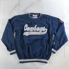Vintage Dallas Cowboys Sweatshirt Mens Large Blue NFL Football Starter 90s