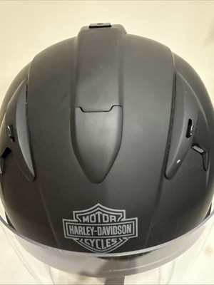 Harley-Davidson HD-H04 Gloss Black Helmet With Clear Visor Sz XS 6