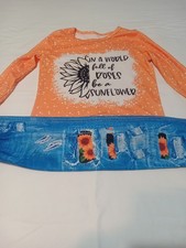 Sunflower Kids Set Girls Size 120 5-6 Years 2 Pieces Good Condition