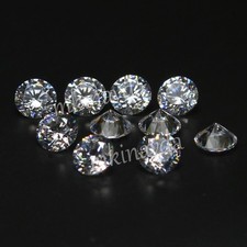 Diamante naturale 3,80 Ct EF Color VVS1 taglio brillante 4,75 mm tondo purezz...