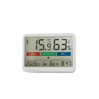 Digital LCD Thermometer Hygrometer with Multi Function Display for Home Office