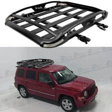 55"Roof Rack Cargo Basket Heavy Duty 200lbs Car Luggage Carrier For Jeep Patriot