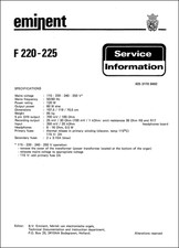 EMINENT F-220 F-225 Service Manual repair Schematic Diagrams Schematic Schema