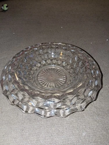 FOSTORIA AMERICAN 11 1/2” ROLLED EDGE CENTER BOWL Excellent Condition 