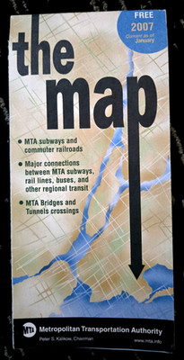 MTA New York City Subway and commuter rail  Map  2007