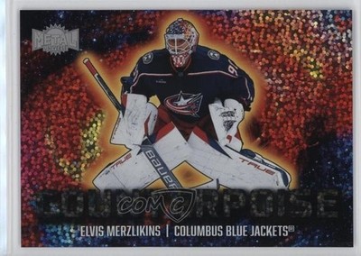 2024 Skybox Metal Universe Counterpoise Speckle /199 Elvis Merzlikins #15CT 12a0