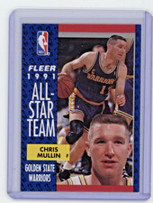 1991-92 Fleer - All-Star Team Chris Mullin #218 Yellow Back