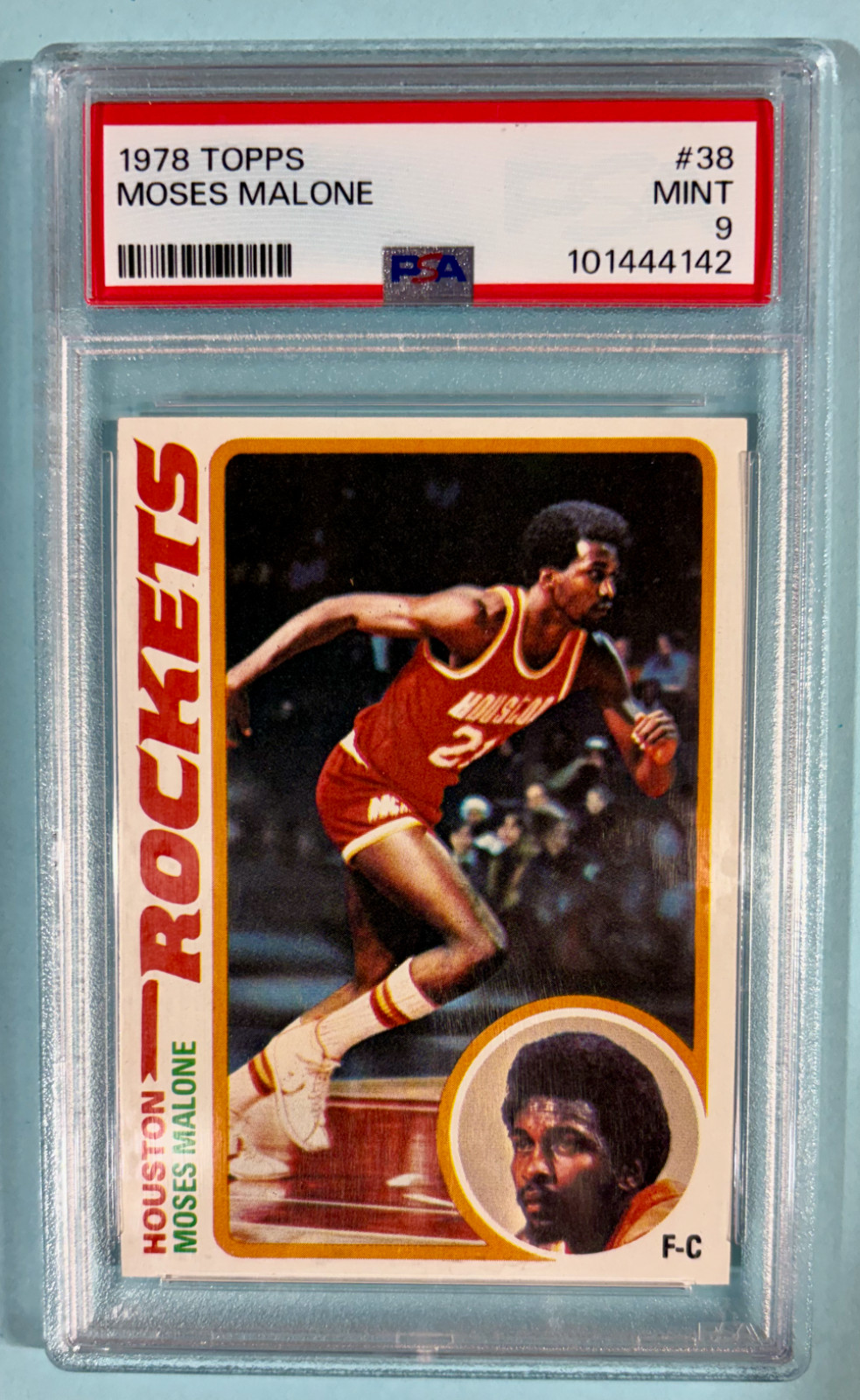 1978-79 TOPPS #38 MOSES MALONE PSA 9 MINT