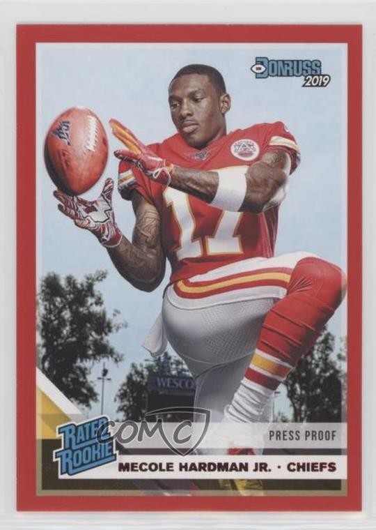 2019 Panini Donruss Rated Rookie Press Proof Red Mecole Hardman Jr #325 00jz