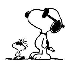 Snoopy Cool Woodstock Aufkleber Style Tuning Special Edition Sticker Auto  S/W